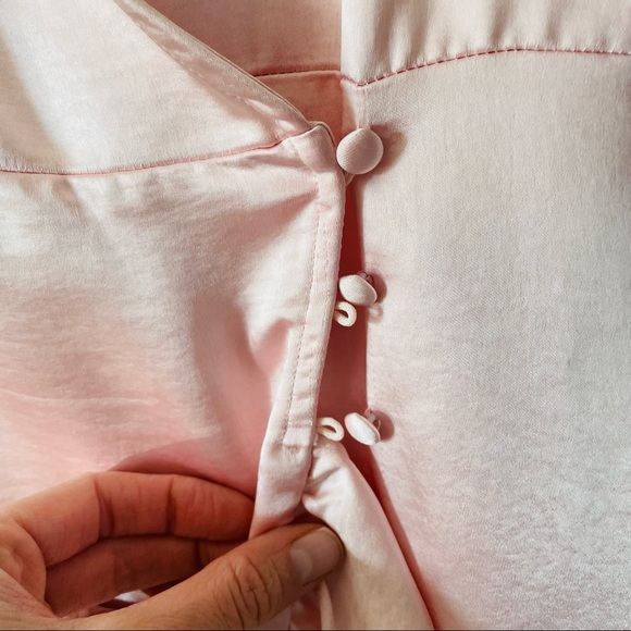 Lulu's Ready for Romance Blush Satin Mini Wrap Dress - Picture 10 of 15